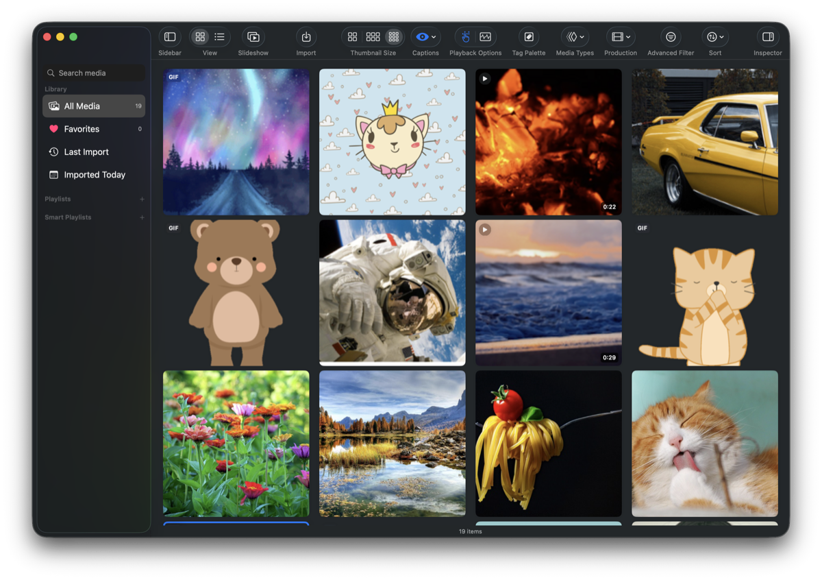 Slidr media gallery interface